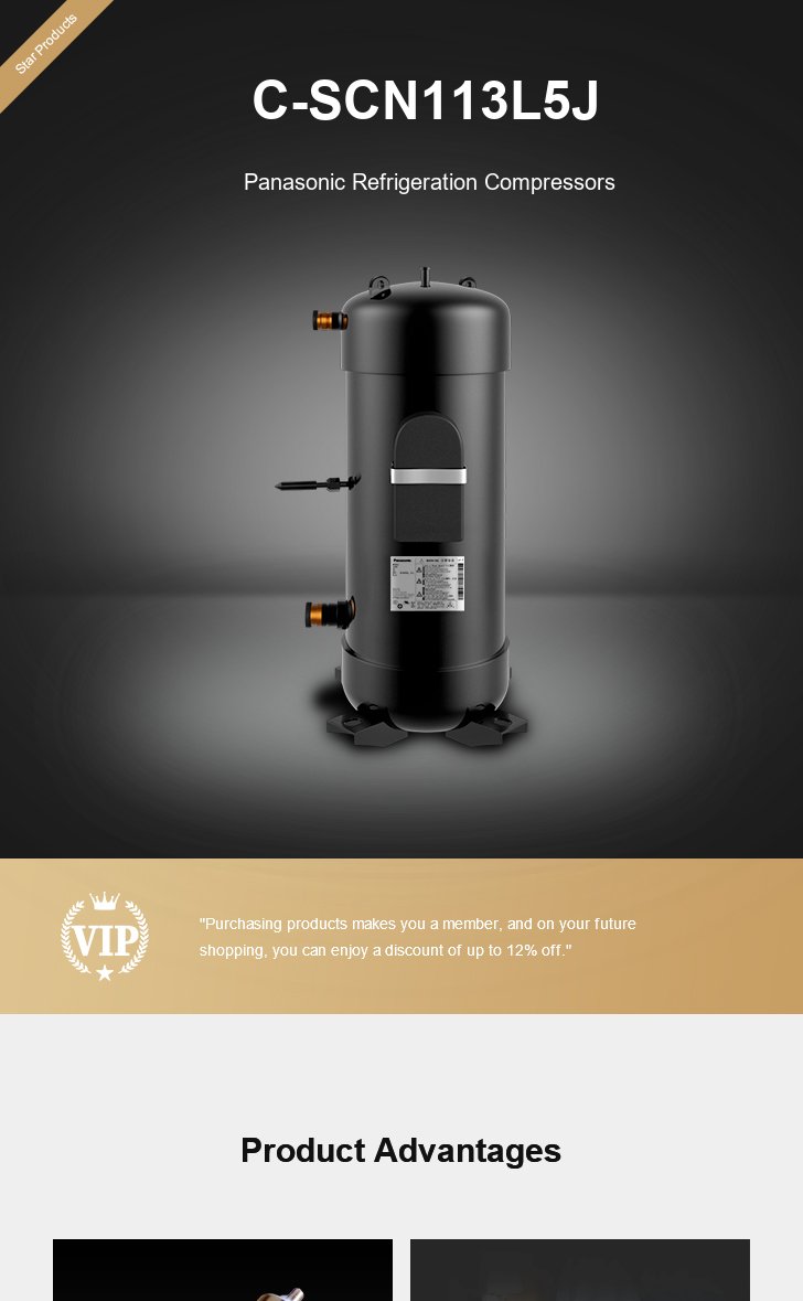 Panasonic Compressor C-SCN113L5J, technical parameters pdf, structure diagram
